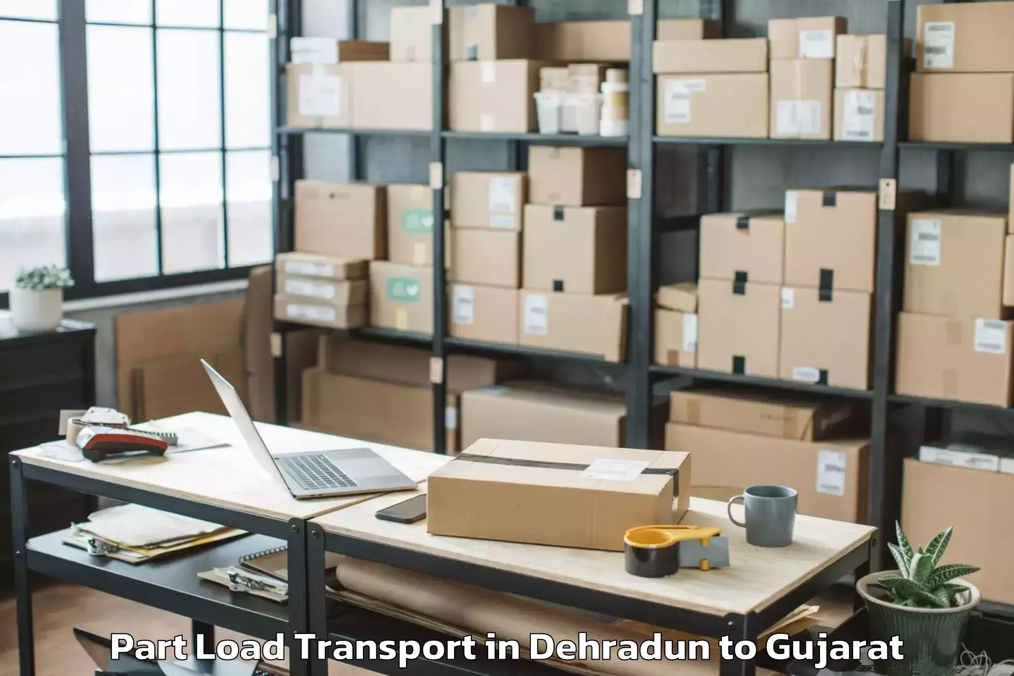 Top Dehradun to Vav Part Load Transport Available